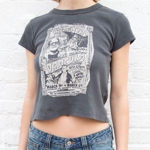 Brandy Melville Hailie Grey Frankenstein Top